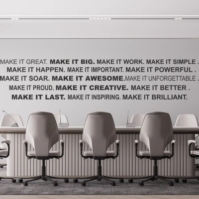Wandsticker für das Büro - MAKE IT