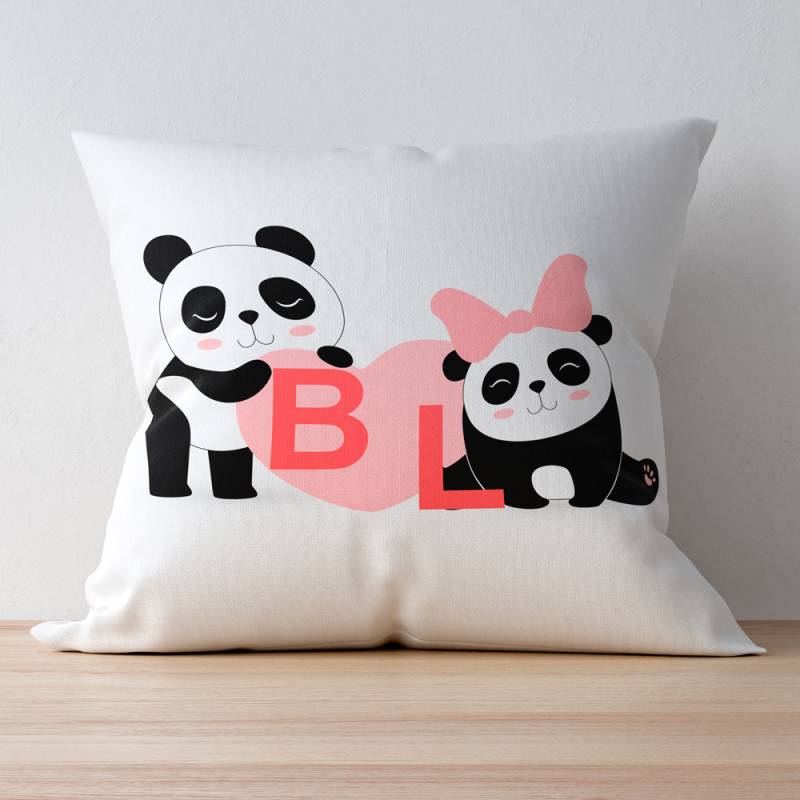 Personalisierte Kissen mit Initialen