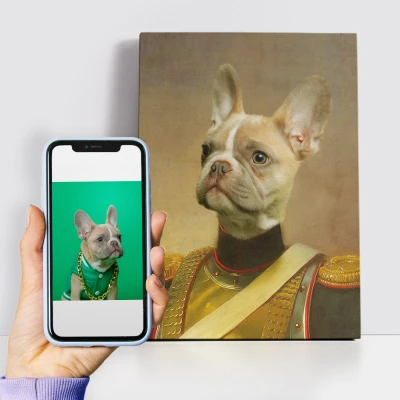 Personalisiertes königliches Gemälde - Herzoglicher Hund