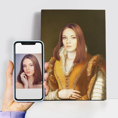 Personalisiertes königliches Gemälde - Fürstin