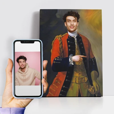 Personalisiertes königliches Gemälde - Kommandant