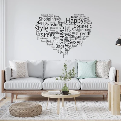 Dekorativer Wandsticker Heart