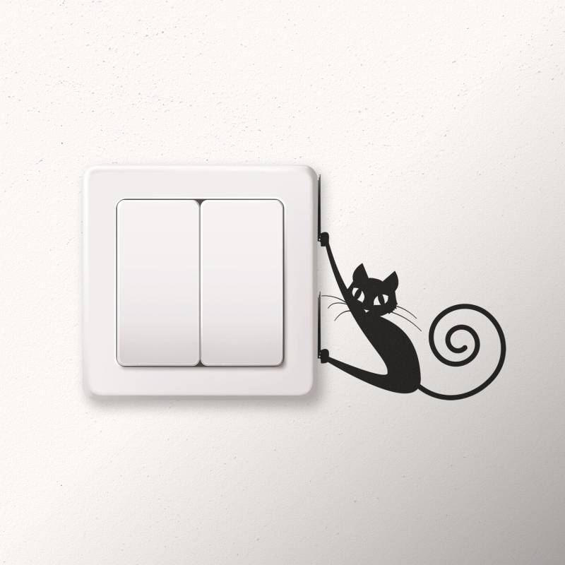 Aufkleber Unterbrecher - Katze