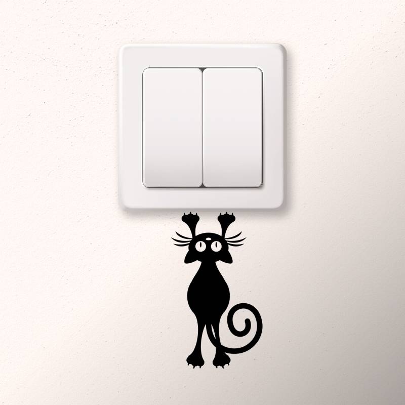 Aufkleber Unterbrecher - Katze