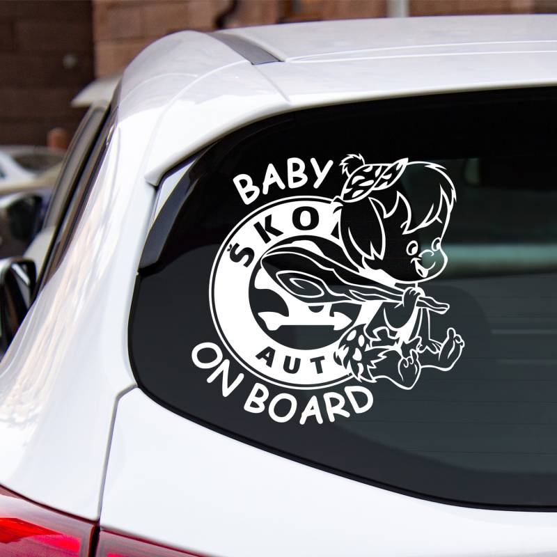 Autoaufkleber - Baby on board Skoda