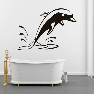 Silhouette Aufkleber Delfin