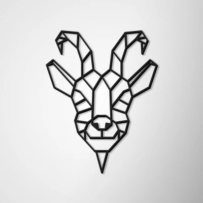 Wanddekoration Ziege