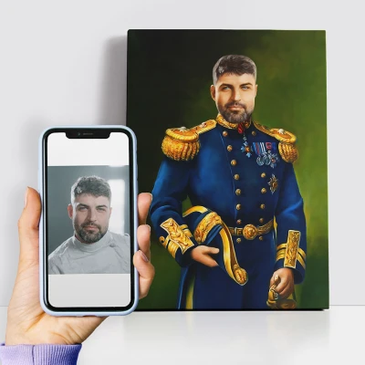 Personalisiertes königliches Gemälde - General