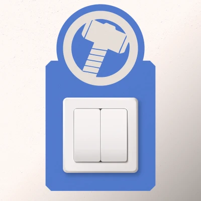 Aufkleber Schalter - Thor