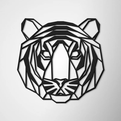 Wanddekoration Tiger