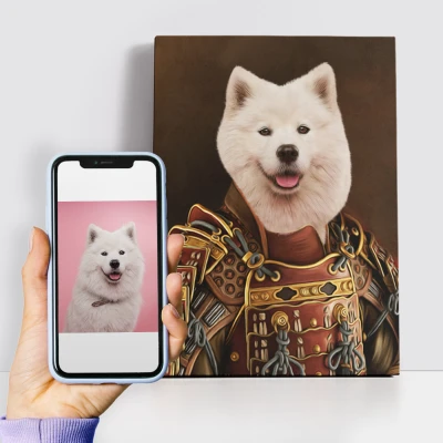 Personalisiertes königliches Gemälde - Ritterschaftlicher Hund