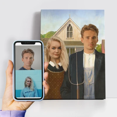 Personalisiertes königliches Gemälde - Majestätische Familie