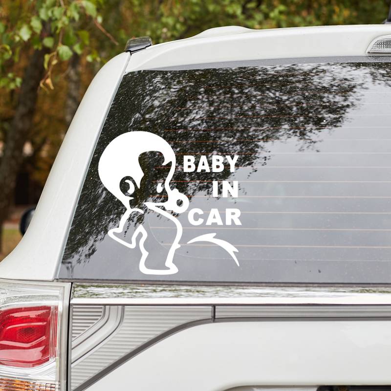Autoaufkleber - Baby in car