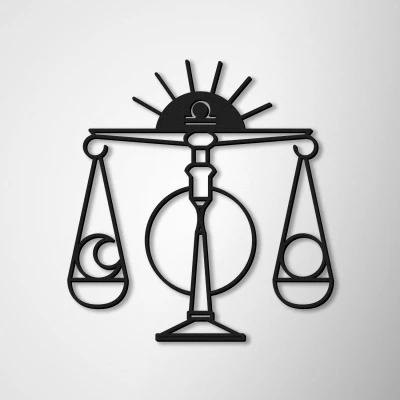 Wanddekorationen-Waage