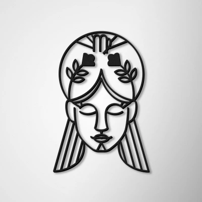 Wanddekorationen-Jungfrau