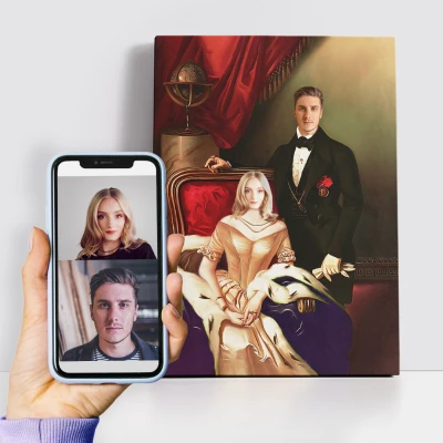 Personalisiertes königliches Gemälde - Königliche Familie