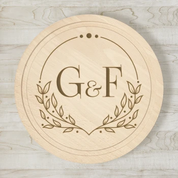 Personalisiertes rundes Schneidebrett