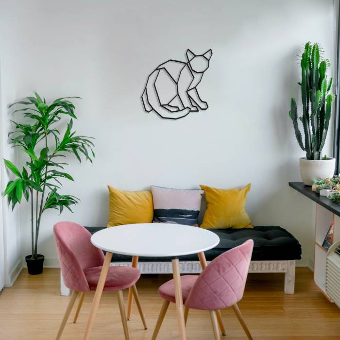 Wanddekoration Katze