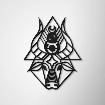 Wanddekorationen-Stier