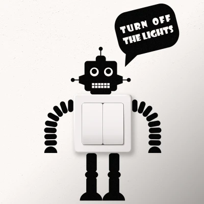 Aufkleber Schalter - Licht ausmachen