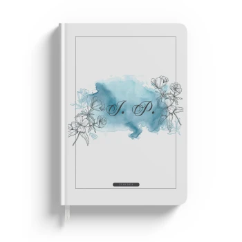 Personalisierte Notizbücher mit weißem Einband