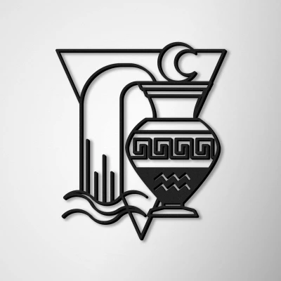 Wanddekorationen-Wassermann