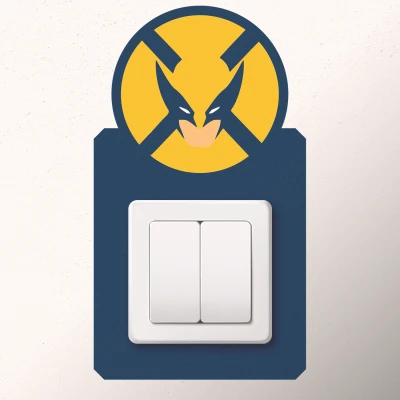 Aufkleber Schalter - Wolverine